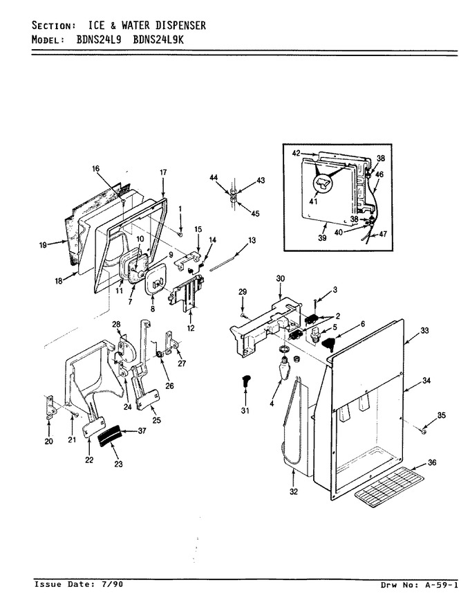 Diagram for BDNS24L9 (BOM: AN91A)