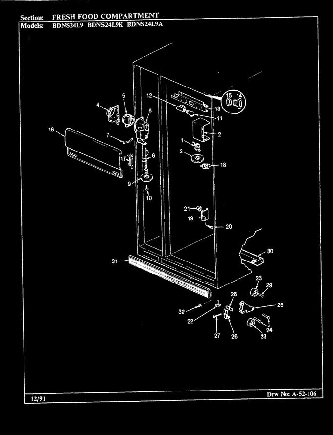 Diagram for BDNS24L9A (BOM: BN92D)
