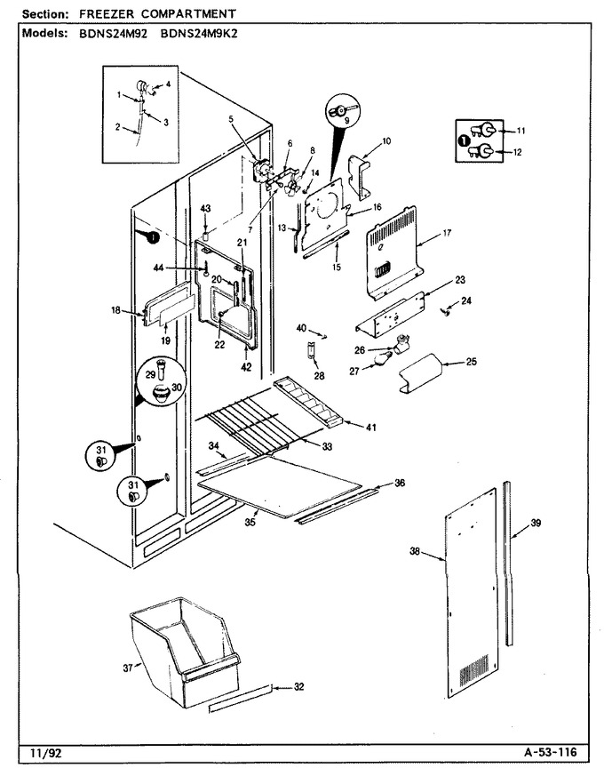 Diagram for BDNS24M92 (BOM: CP86A)