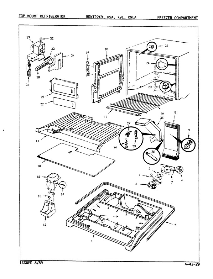 Diagram for BDNT22K9 (BOM: 9A55B)