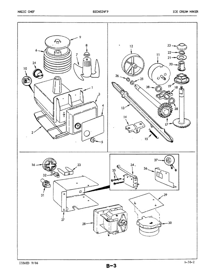 Diagram for BICNS24F9 (BOM: 5L54B)