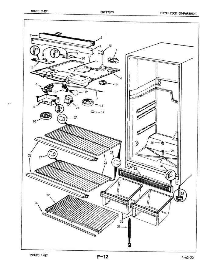 Diagram for BNT17B4VA (BOM: 7A21A)