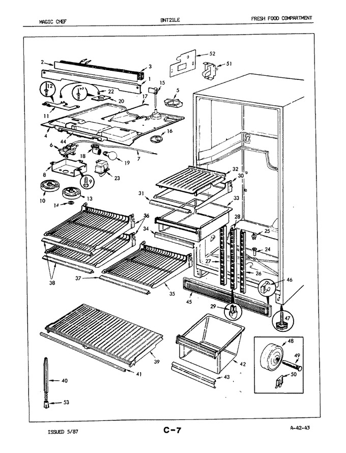 Diagram for BNT21LEA (BOM: 5A47A)