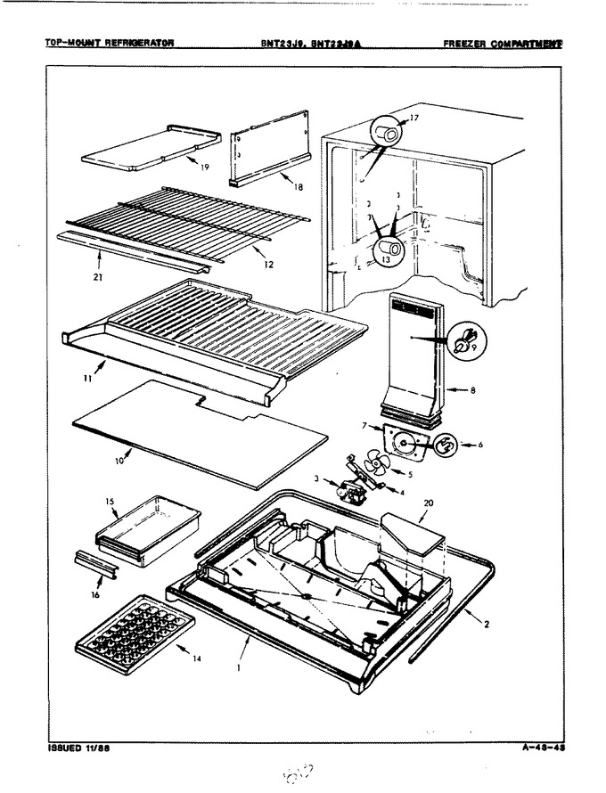 Diagram for BNT23J9 (BOM: 8A21A)