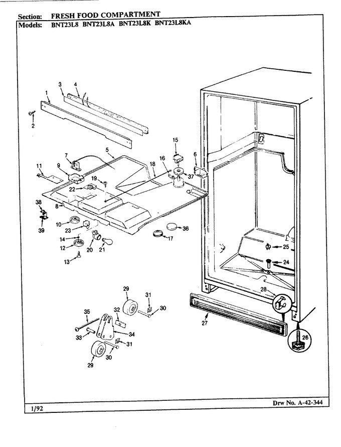 Diagram for BNT23L8 (BOM: BL93A)