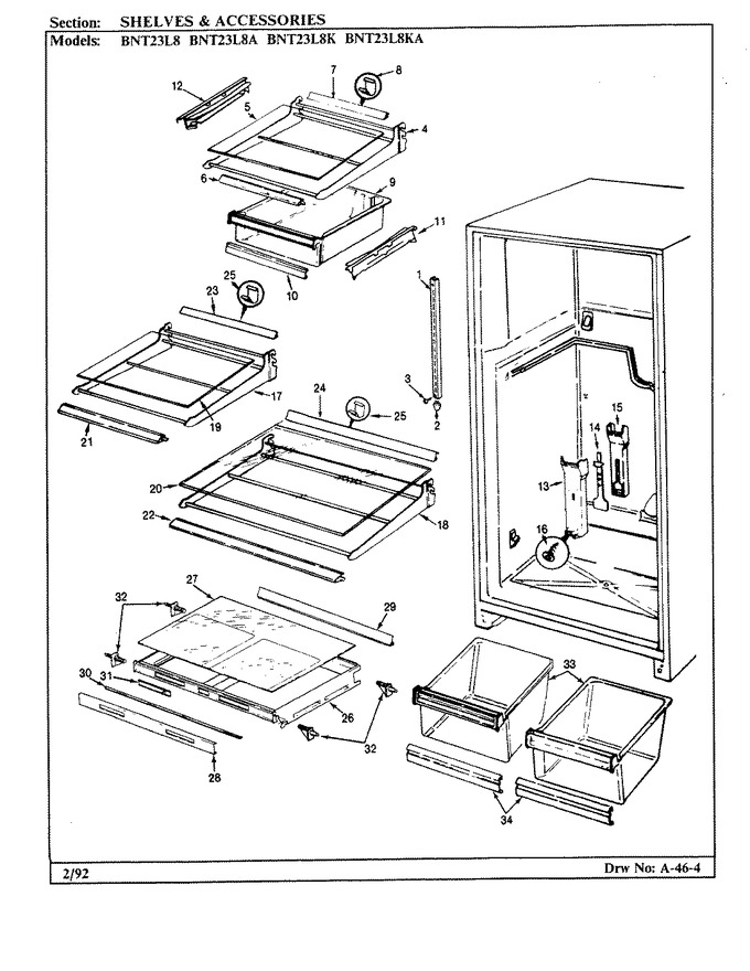 Diagram for BNT23L8 (BOM: BL91B)