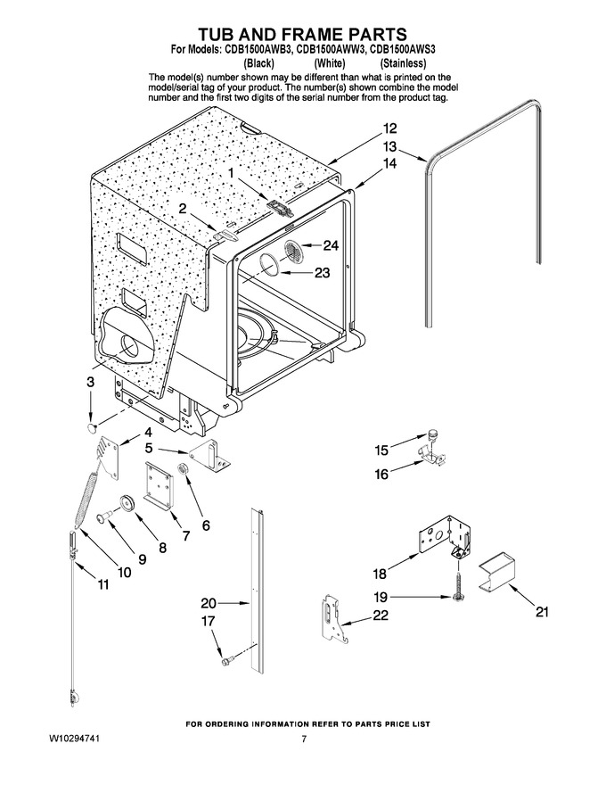 Diagram for CDB1500AWW3