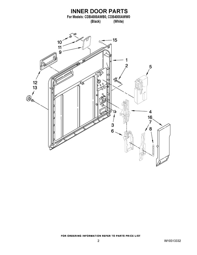 Diagram for CDB4000AWW0