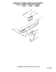 Diagram for 02 - Control Panel And Latch Parts