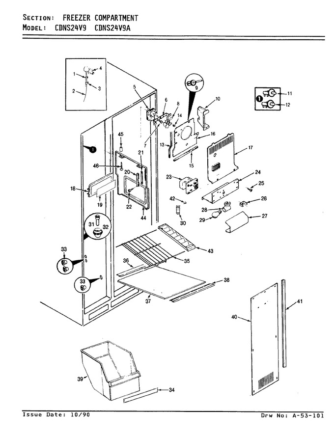 Diagram for CDNS24V9 (BOM: BR85A)