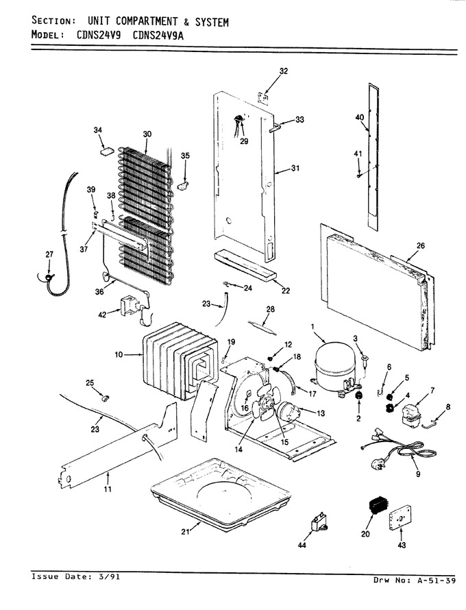 Diagram for CDNS24V9 (BOM: BR85A)