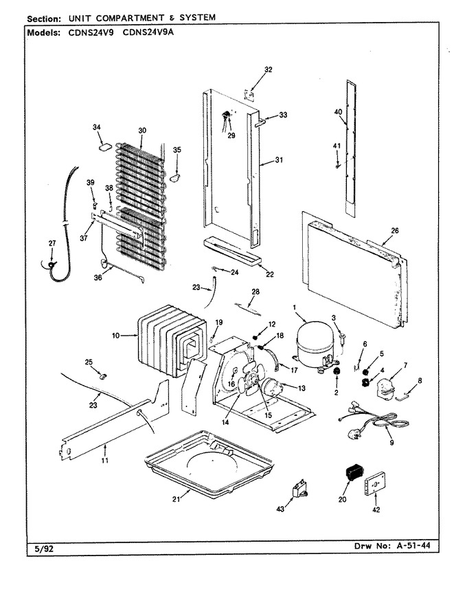 Diagram for CDNS24V9A (BOM: CR86A)