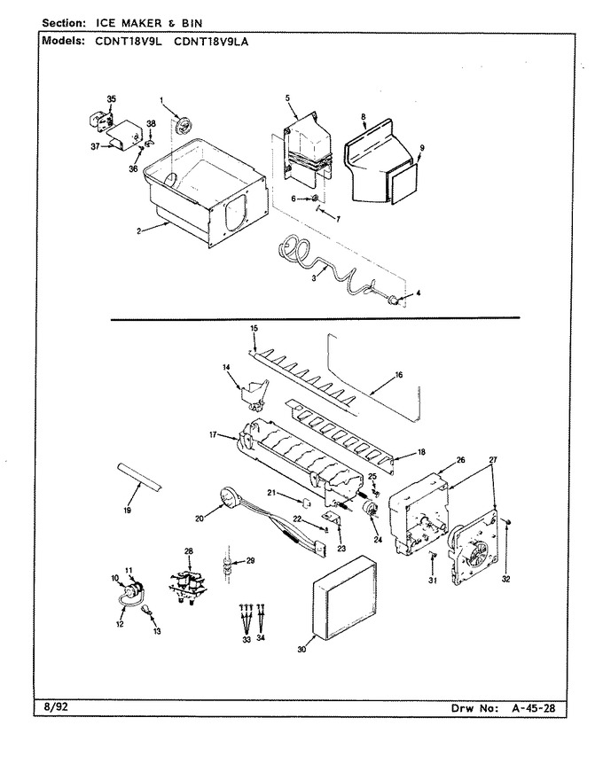 Diagram for CDNT18V9LA (BOM: CC49A)