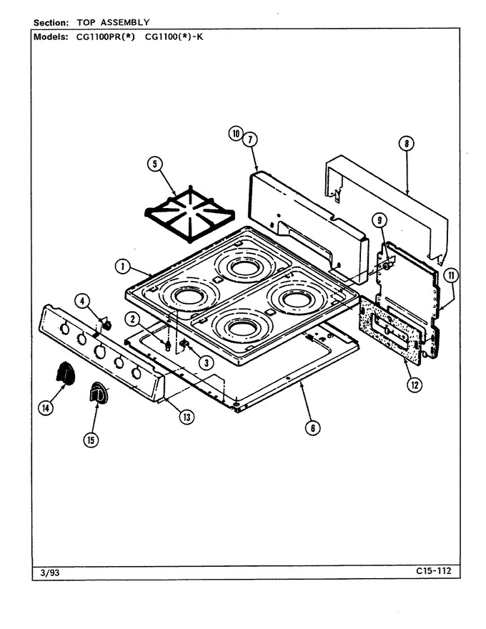 Diagram for CG1100PRW