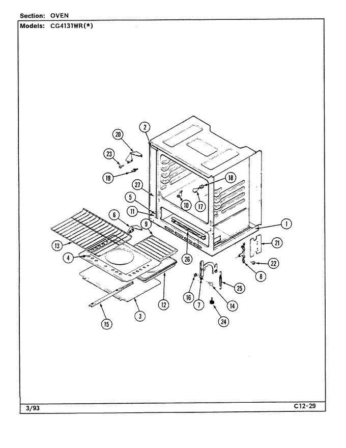 Diagram for CG4131WRA