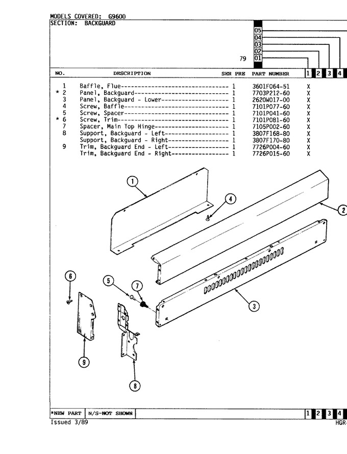 Diagram for CG9616W79R