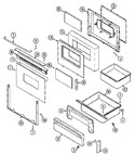 Diagram for 04 - Door/drawer (cre9800bce Ser. Pre. 14)