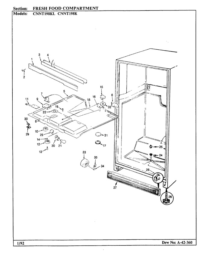 Diagram for CNNT198KLA (BOM: BF52C)