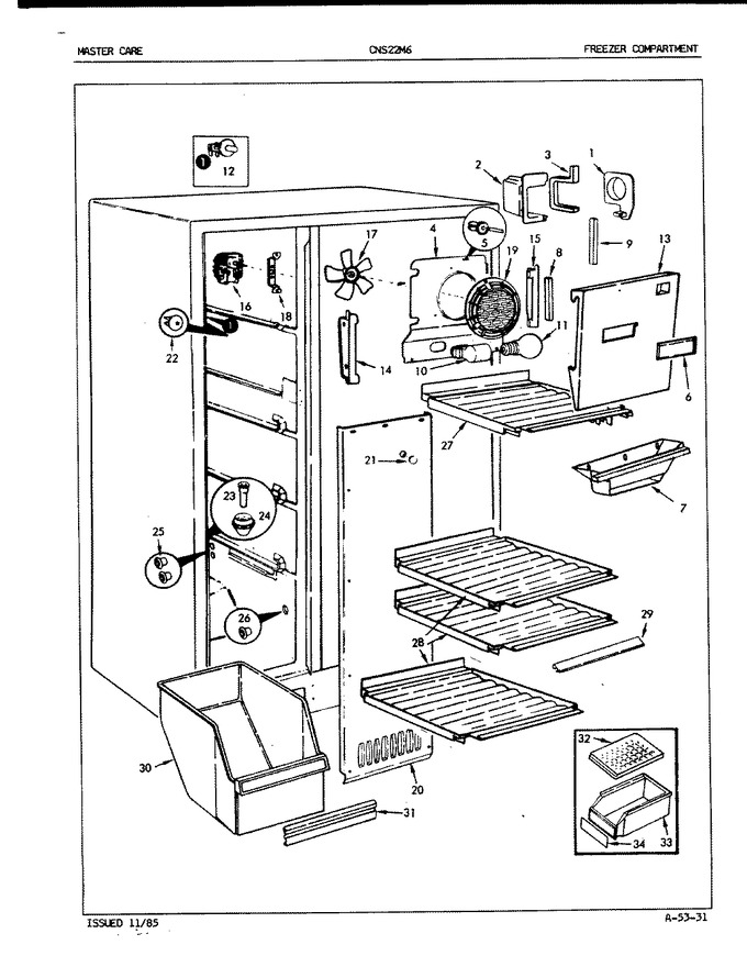Diagram for CNS22M6A (BOM: 5M63B)