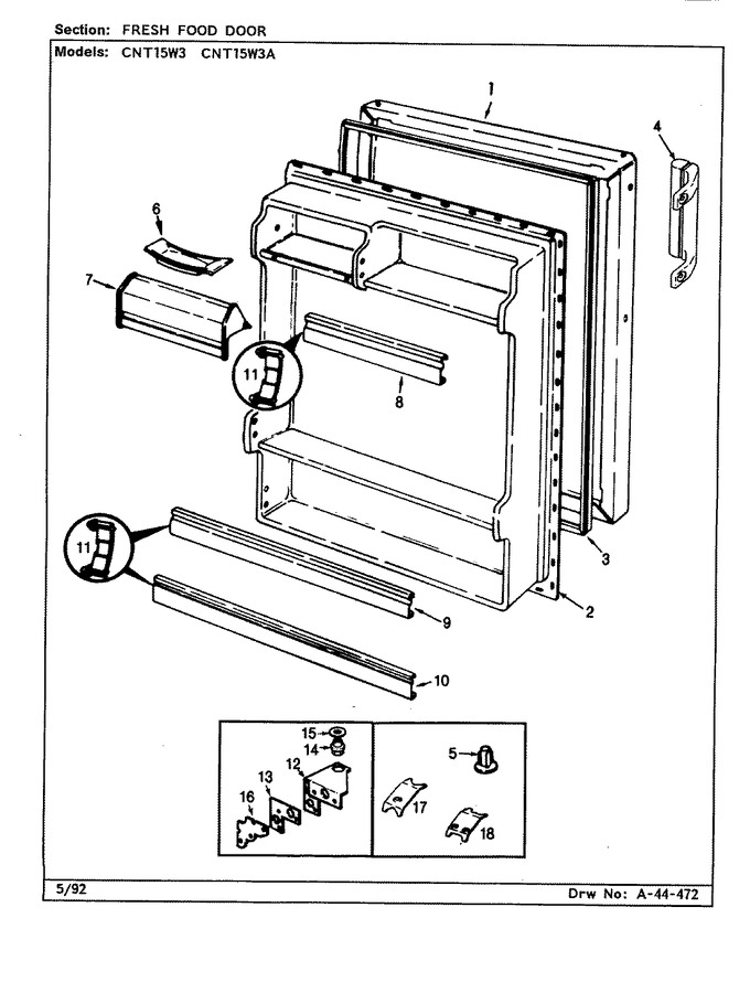 Diagram for CNT15W3A (BOM: CC14A)