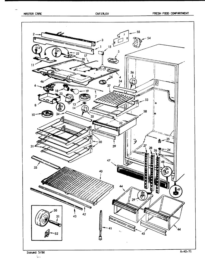 Diagram for CNT19LEVA (BOM: 5E52A)