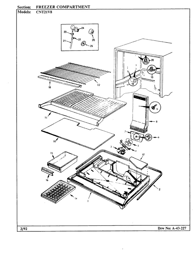 Diagram for CNT21V8 (BOM: BC74A)
