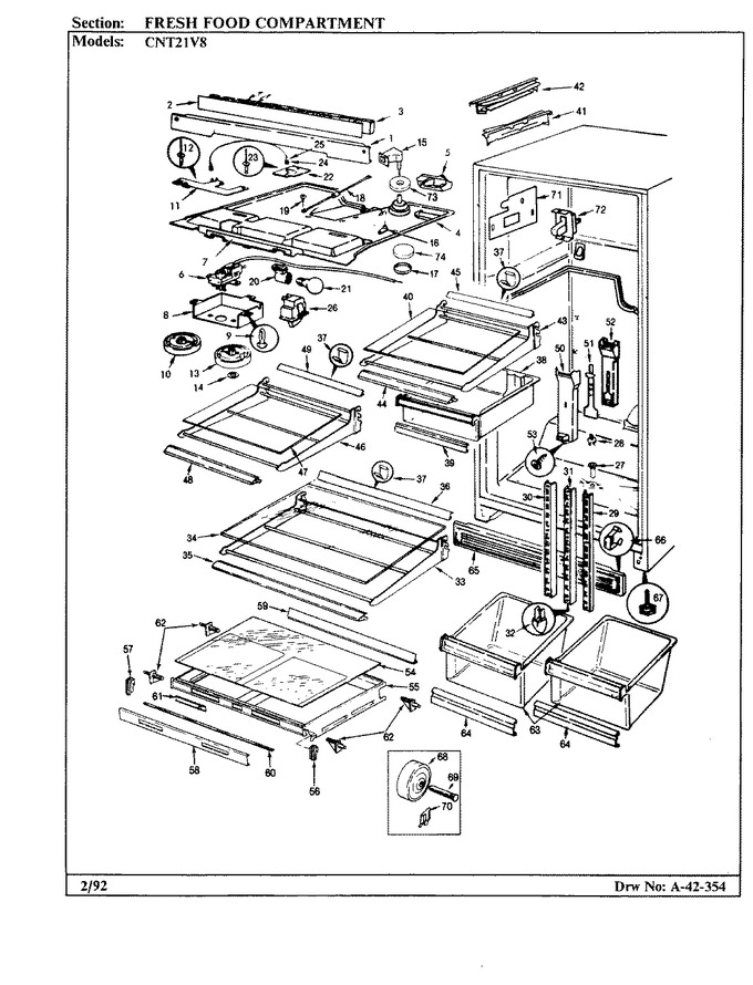 Diagram for CNT21V8A (BOM: CC74A)