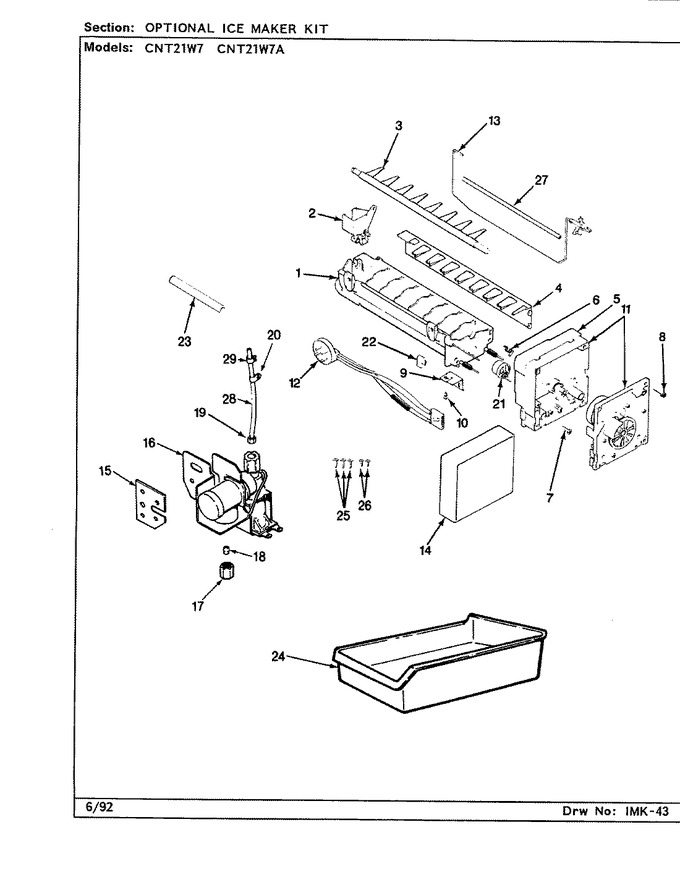 Diagram for CNT21W7 (BOM: CC71A)