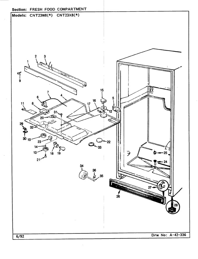 Diagram for CNT23W8 (BOM: BF91B)