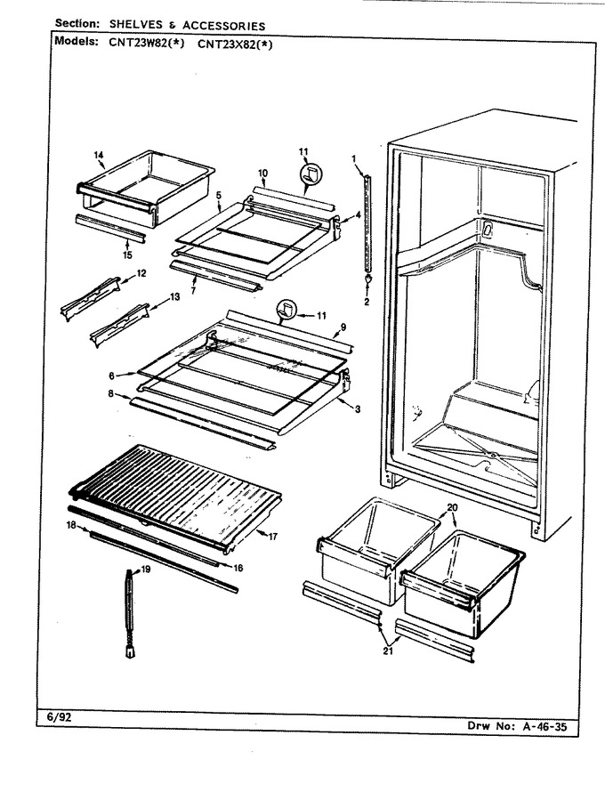 Diagram for CNT23W82 (BOM: BF92A)