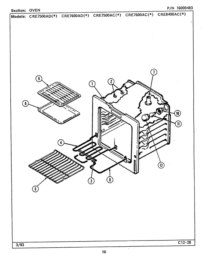 Diagram for CRE8400ACL