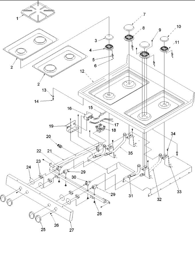 Diagram for CSG7601WW (BOM: P1143398NWW)