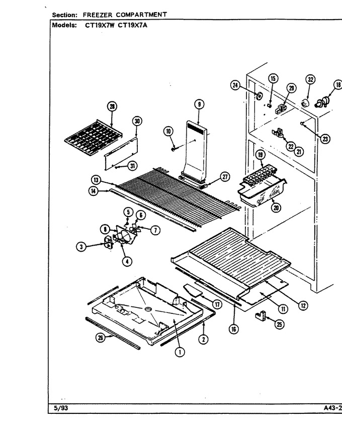 Diagram for CT19X7W (BOM: DC66A)