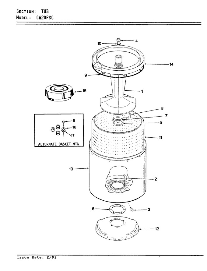 Diagram for CW20P8WC