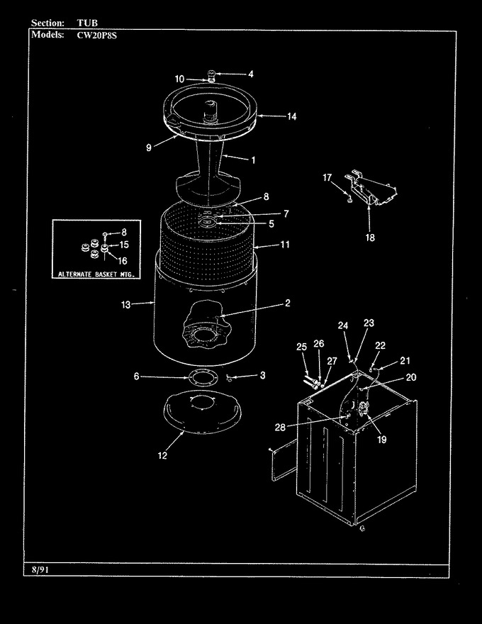 Diagram for CW20P8WS