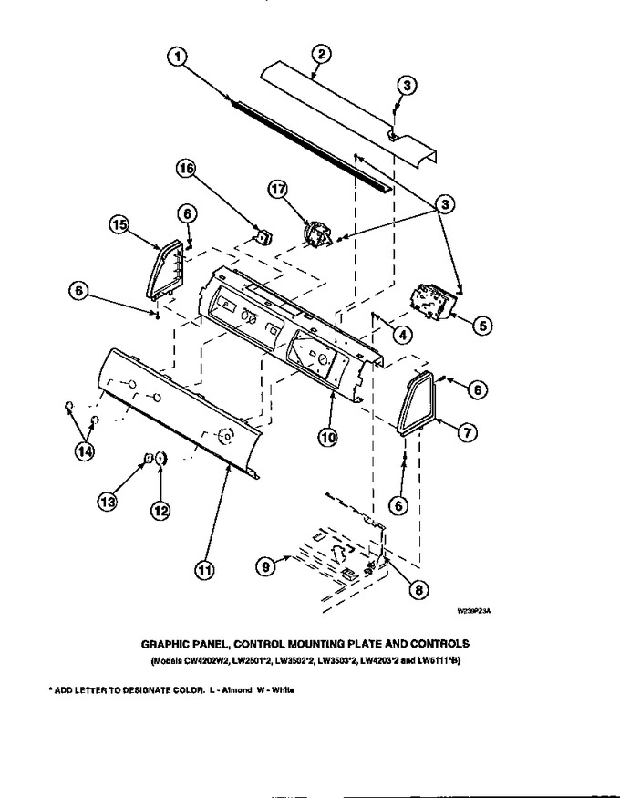 Diagram for LW6001W2 (BOM: PLW6001W2 A)