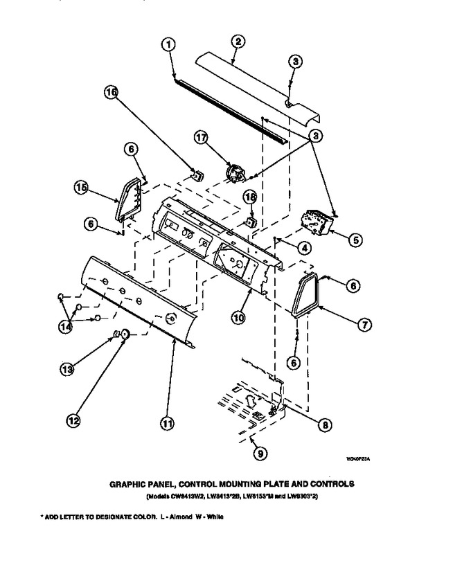 Diagram for CW8202W2 (BOM: PCW8202W2 A)
