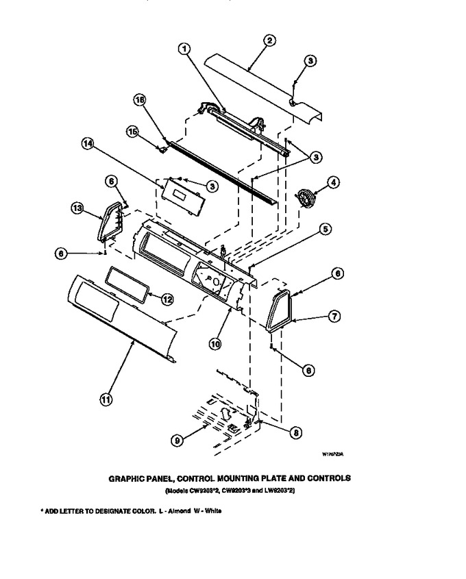 Diagram for LW6001W2 (BOM: PLW6001W2 A)