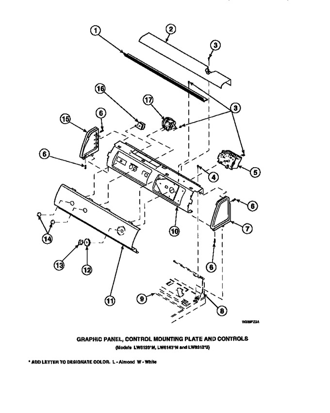Diagram for LW6001W2 (BOM: PLW6001W2 A)