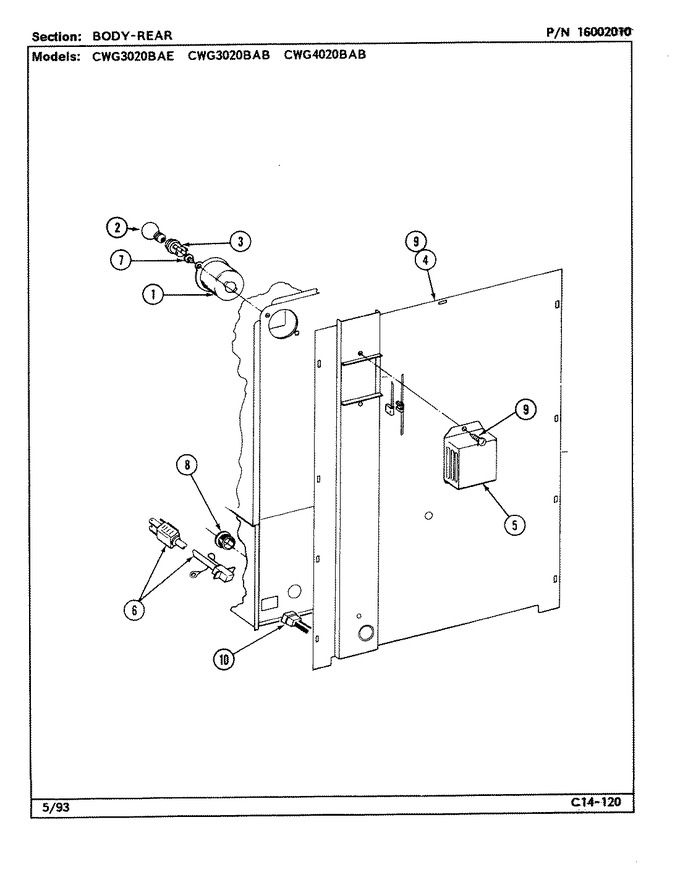 Diagram for CWG3020BAB
