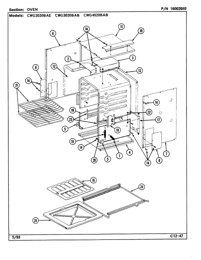 Diagram for CWG3020BAB