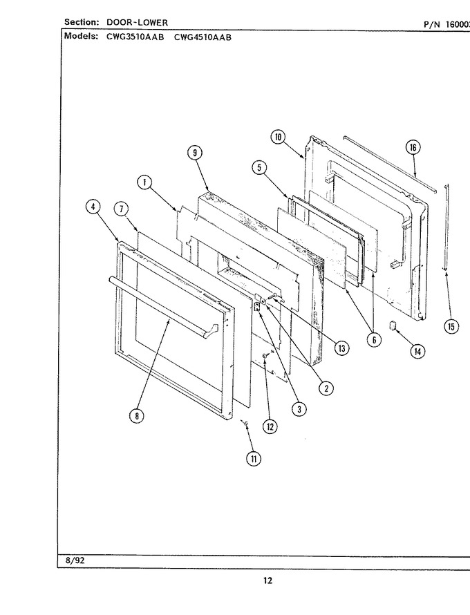 Diagram for CWG3510AAB