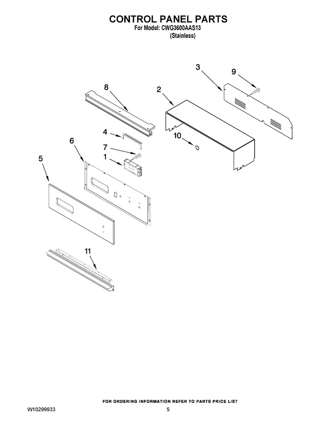 Diagram for CWG3600AAS13