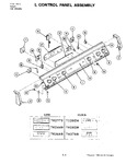 Diagram for 03 - Control Panel Assembly (s105-c)