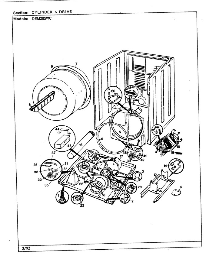 Diagram for DEM205WC