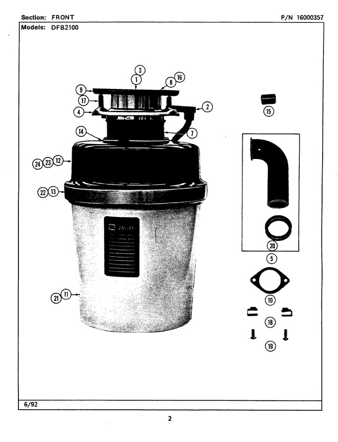 Diagram for DFB1100AAX