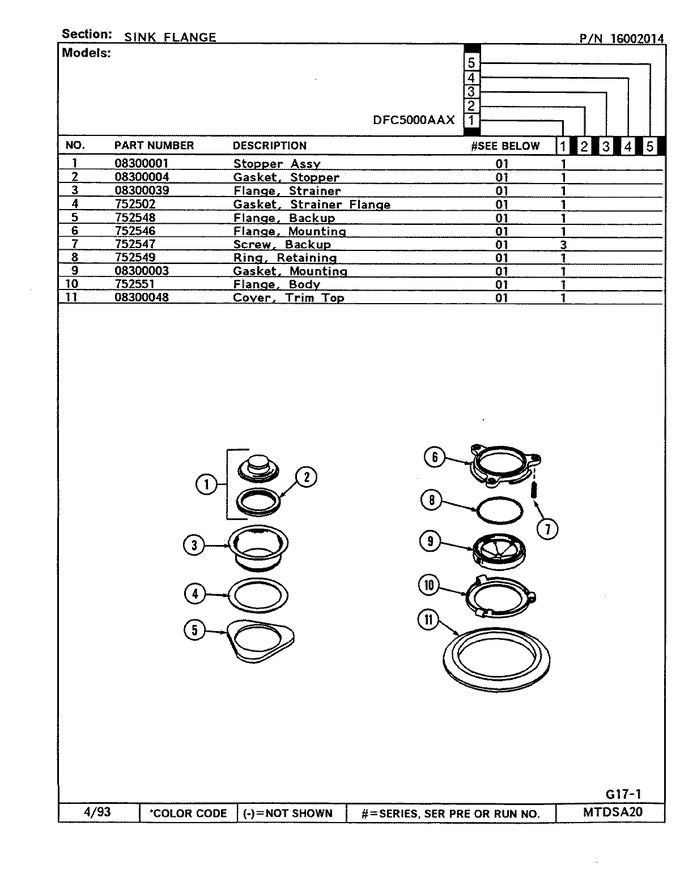 Diagram for DFC1100AAX