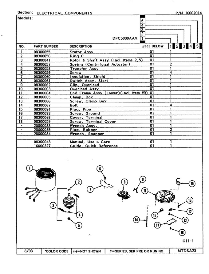 Diagram for DFC2100AAX