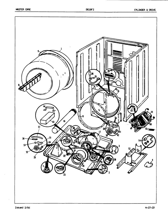 Diagram for DG18F2WW