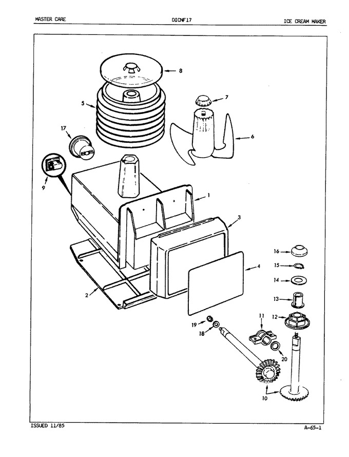 Diagram for DICNF17 (BOM: EY46A)